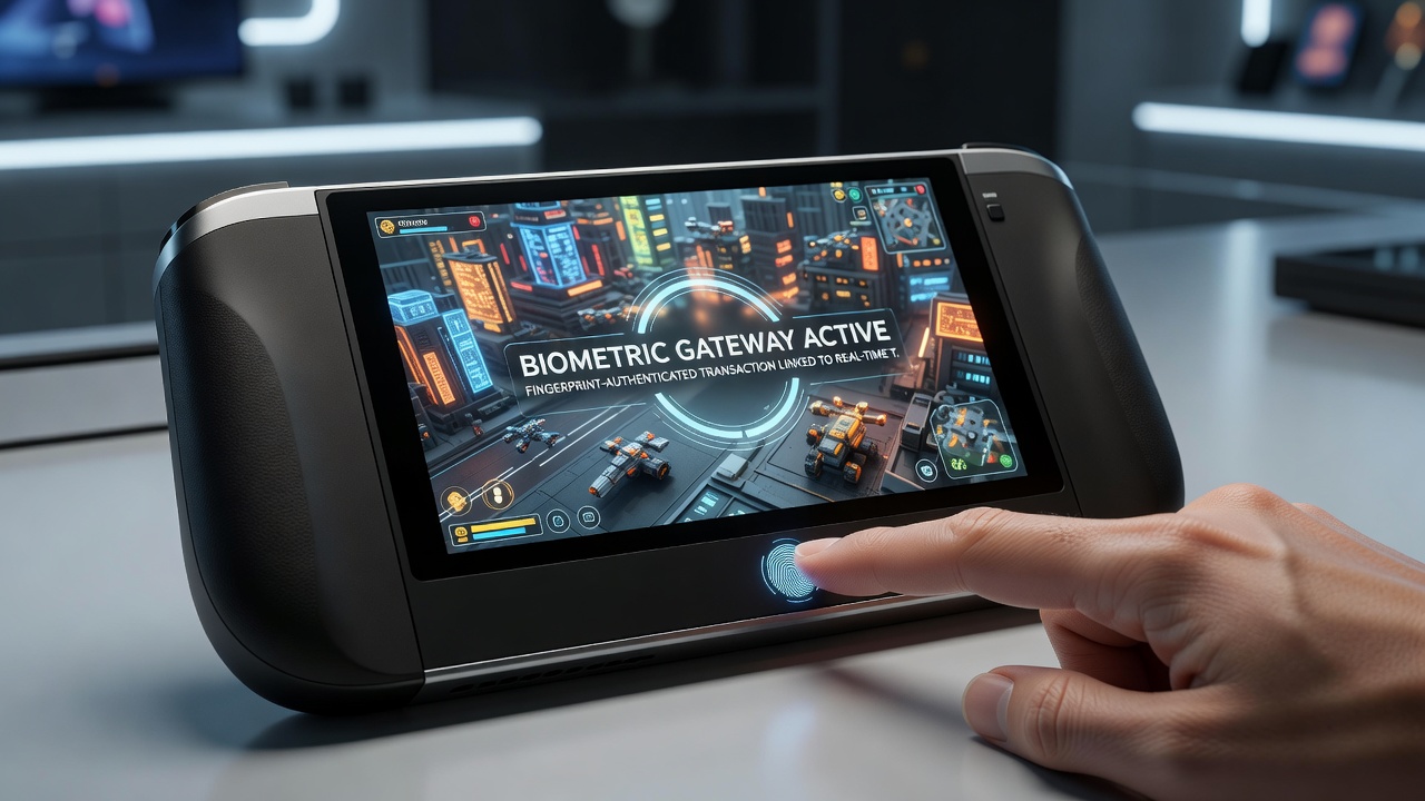 Mobile app dashboard displaying real-time table access and accumulating loyalty points after biometric verification