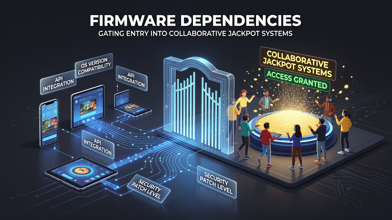 Close-up of mobile chipset and firmware verification process during jackpot pool connection