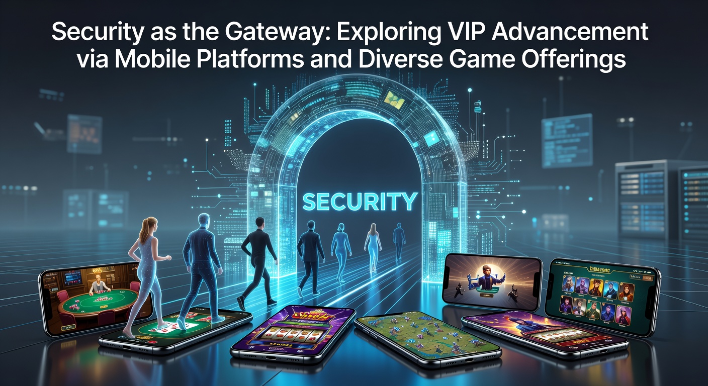 Secure mobile casino interface showing VIP tier progression and encrypted login screen